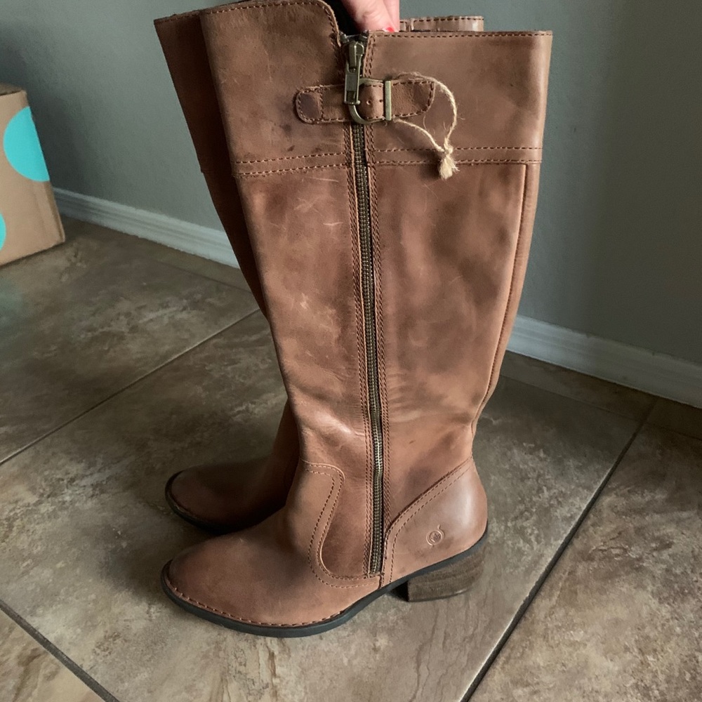 NWOT Born Fannar Leather Knee High Boot - Picture 6 of 11
